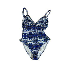 Vix Paula Hermanny Women's Blue One Piece Swim Suit - Medium